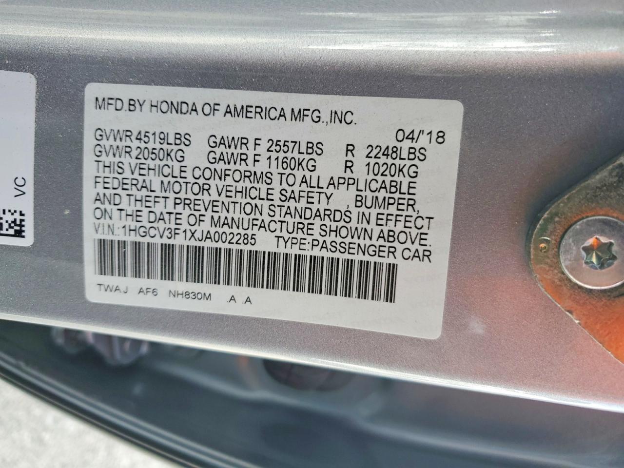 2018 HONDA ACCORD HYBRID photo 23