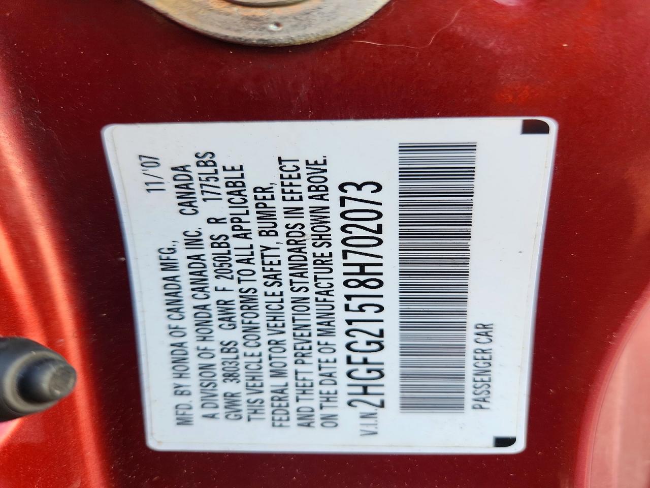 2008 HONDA CIVIC SI photo 23