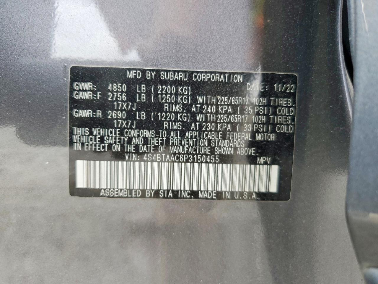 2023 SUBARU OUTBACK photo 27