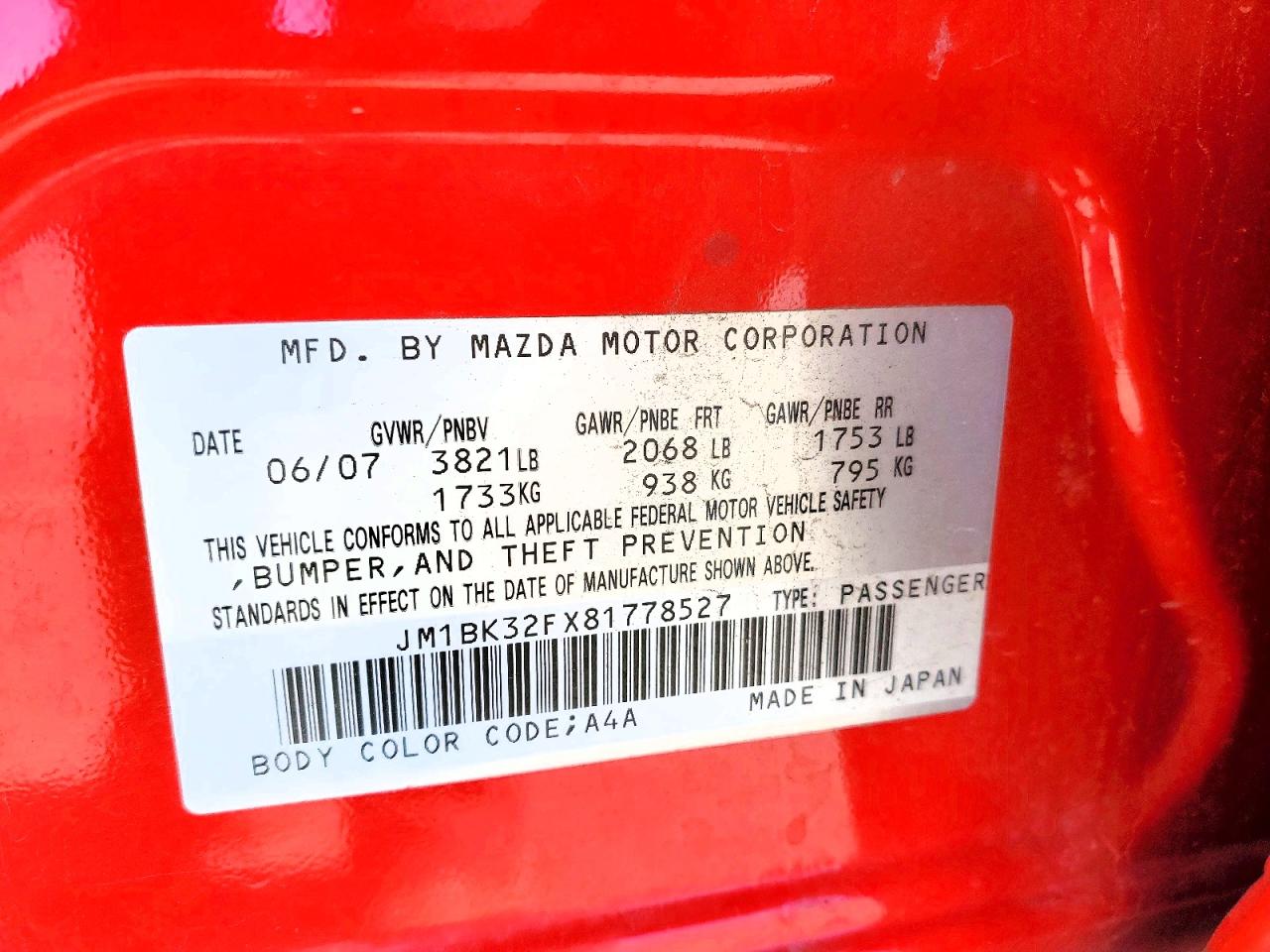 2008 MAZDA 3 I photo 23