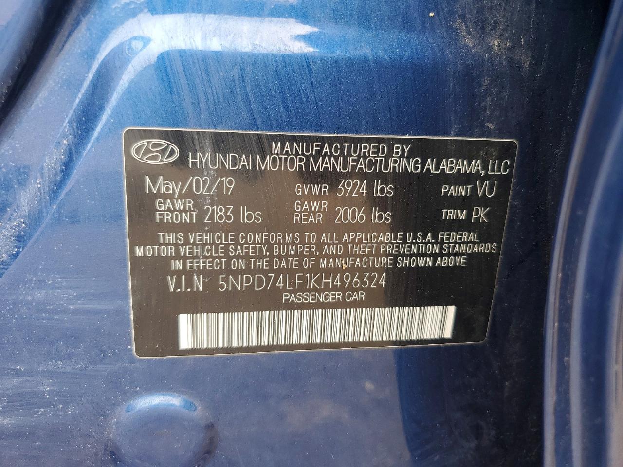 2019 HYUNDAI ELANTRA SE photo 23