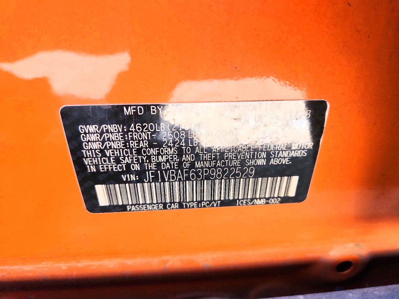 2023 SUBARU WRX PREMIUM photo 37