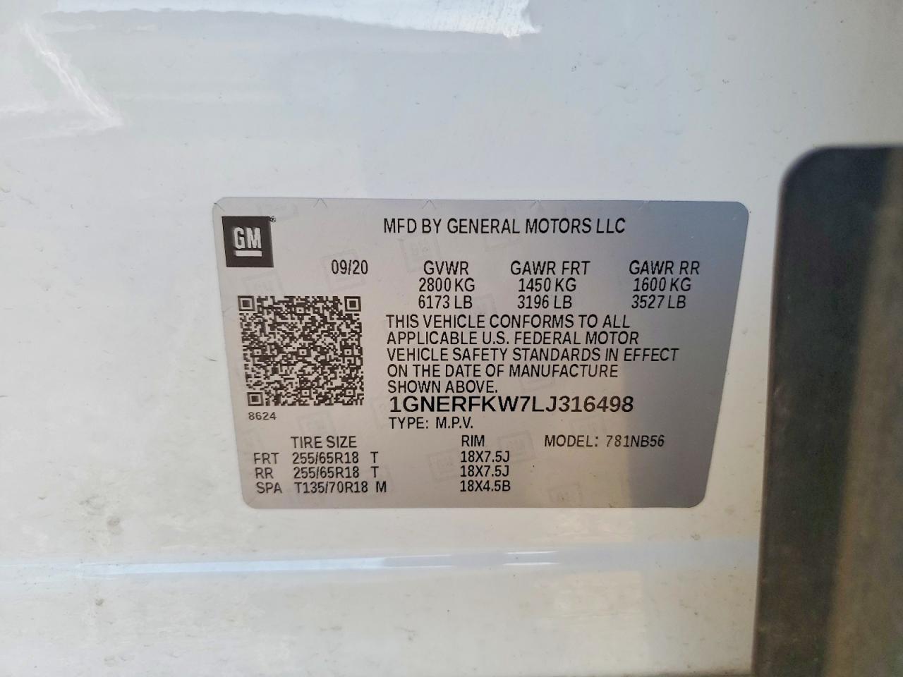 2020 CHEVROLET TRAVERSE LS photo 37