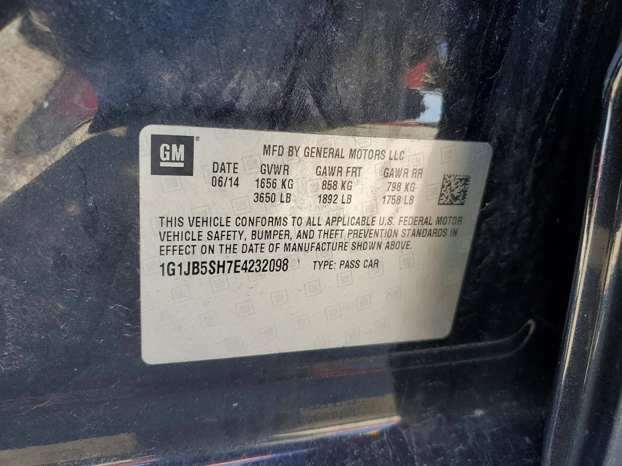 2014 CHEVROLET SONIC LS photo 23