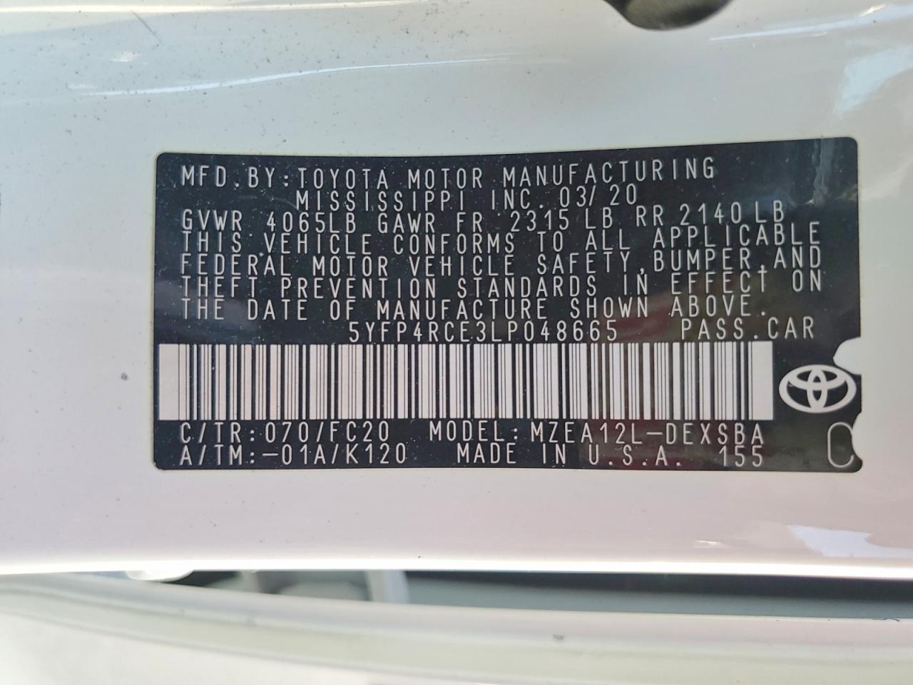 2020 TOYOTA COROLLA SE photo 34