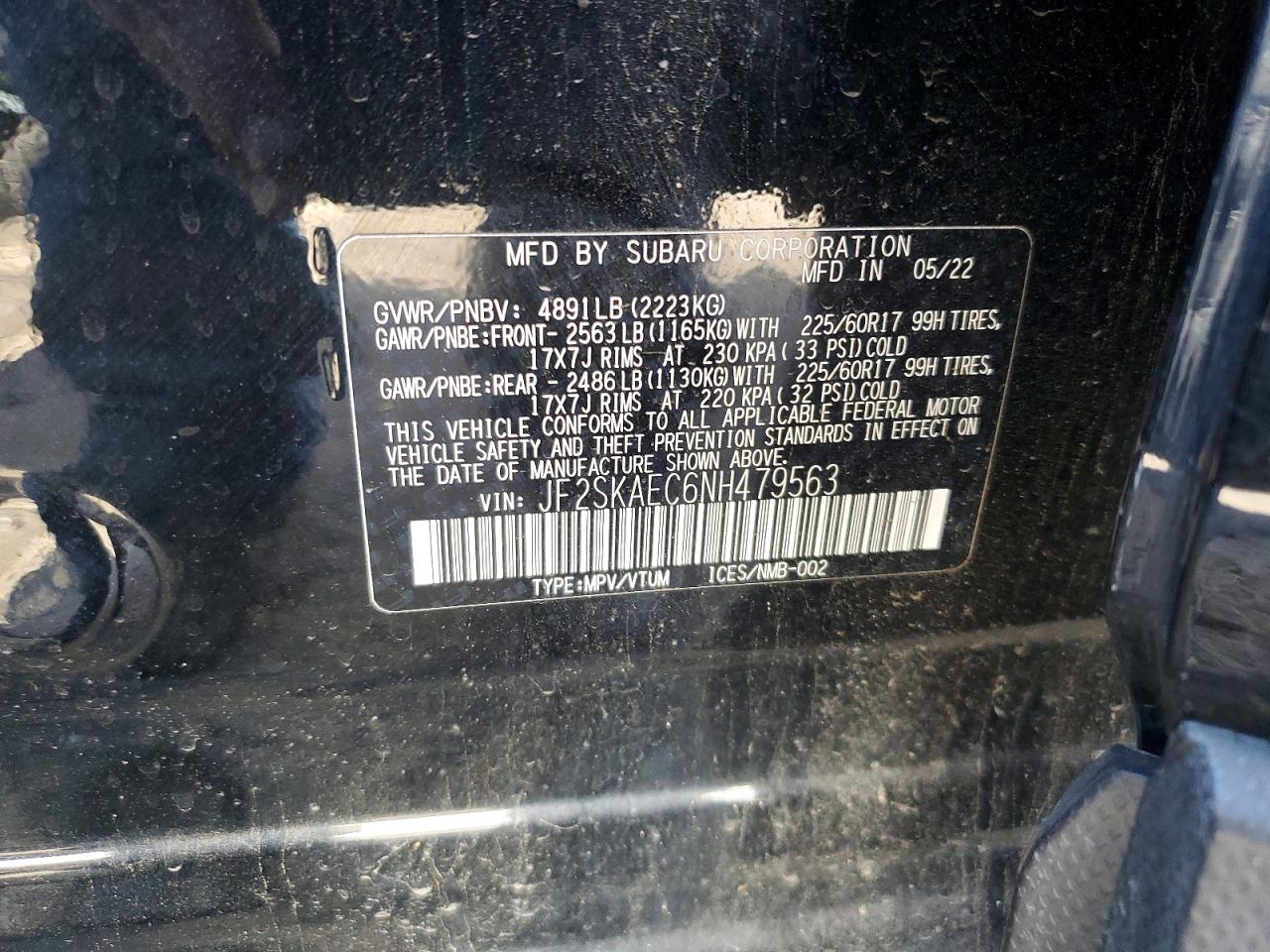 2022 SUBARU FORESTER PREMIUM photo 34