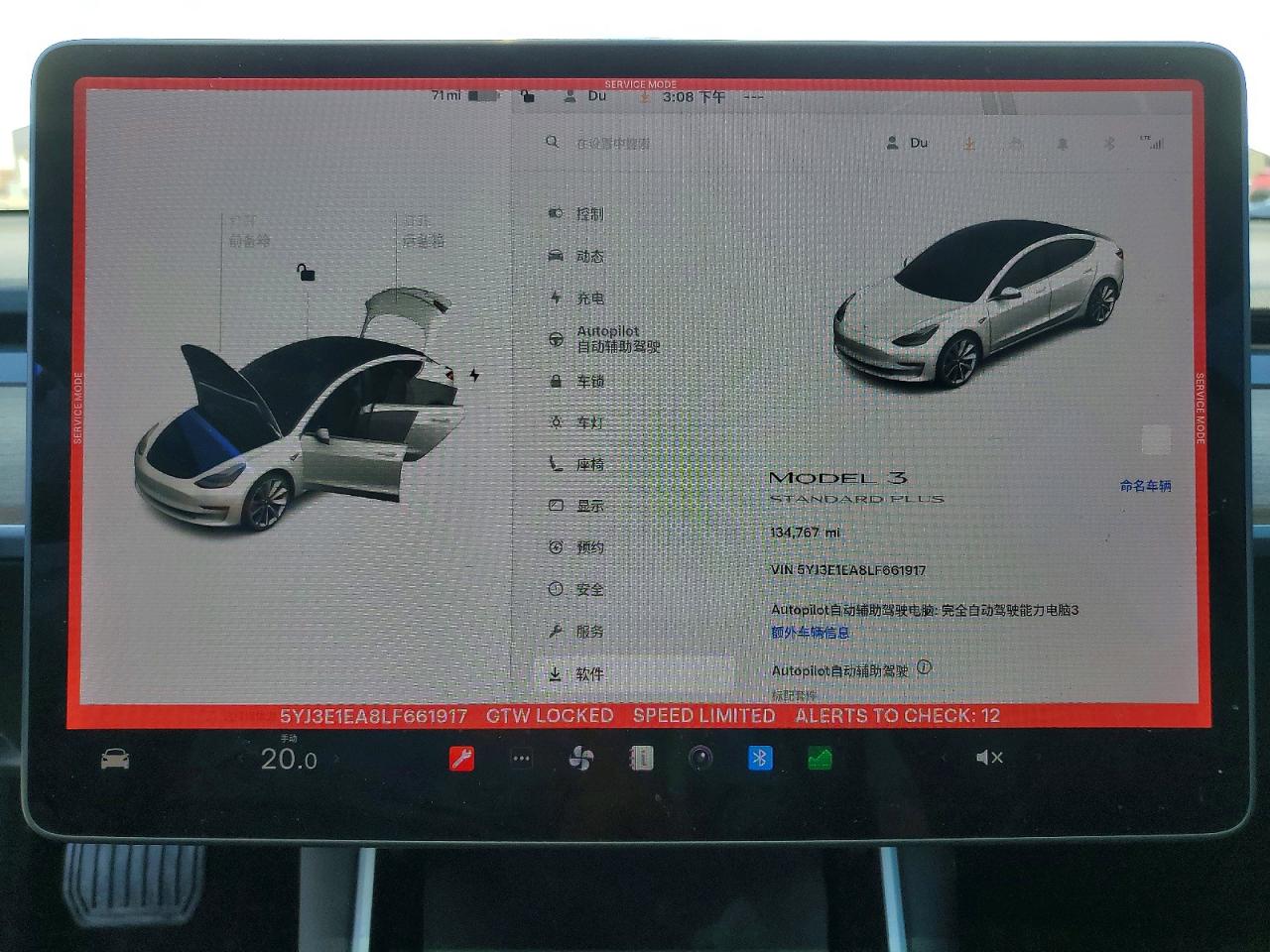 2020 TESLA MODEL 3 photo 9