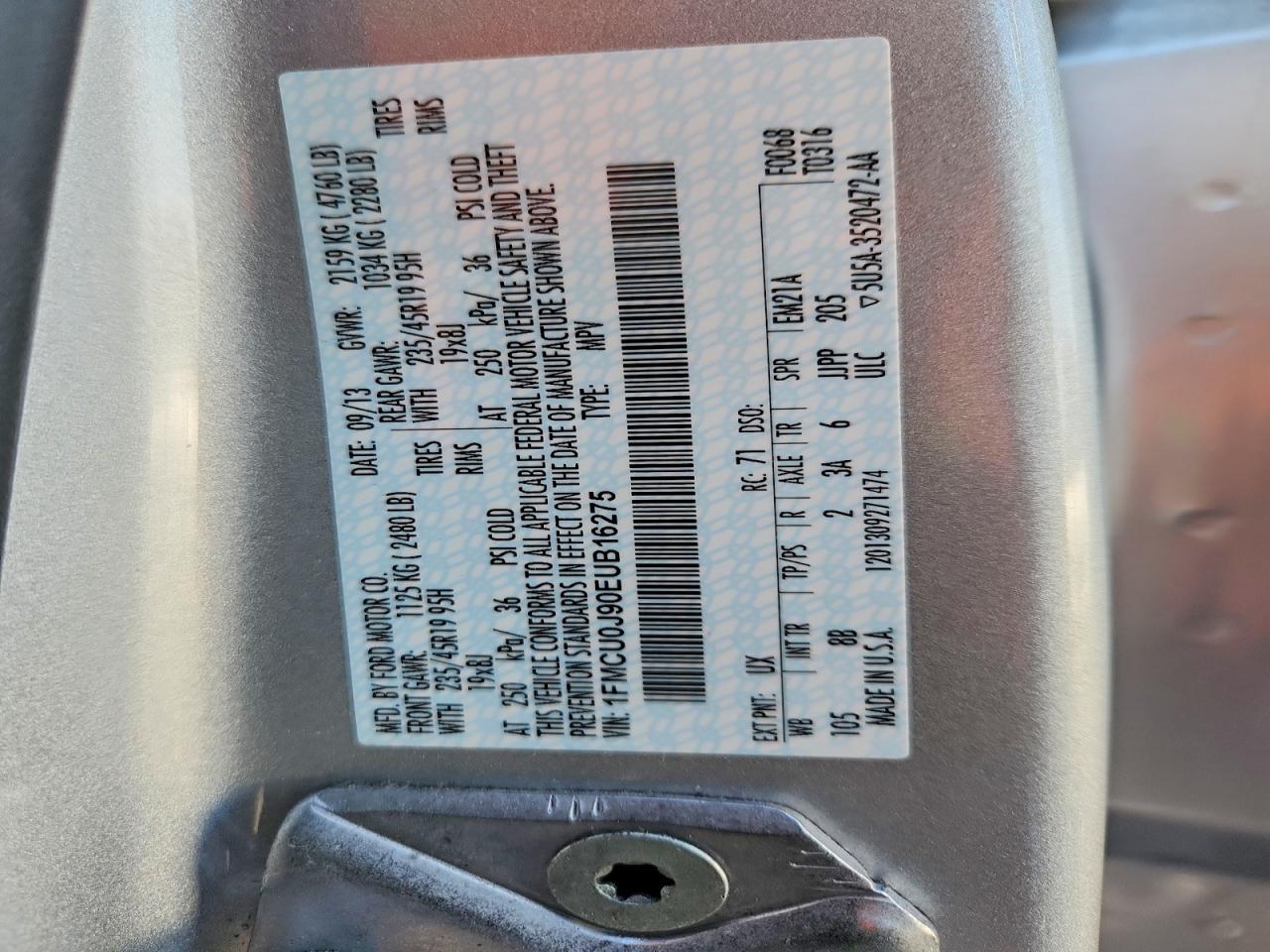 2014 FORD ESCAPE TITANIUM photo 40