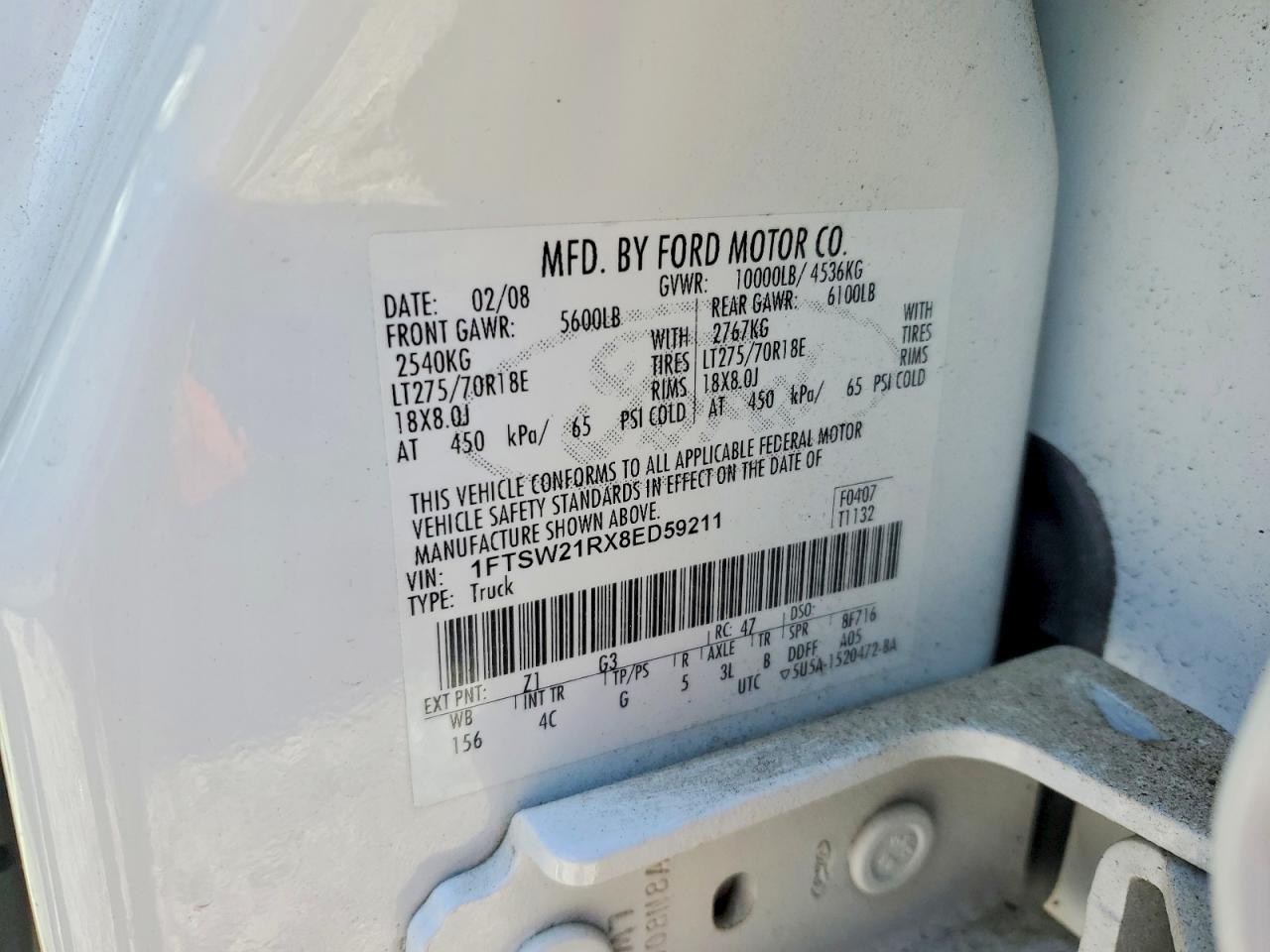2008 FORD F250 SUPER DUTY photo 34
