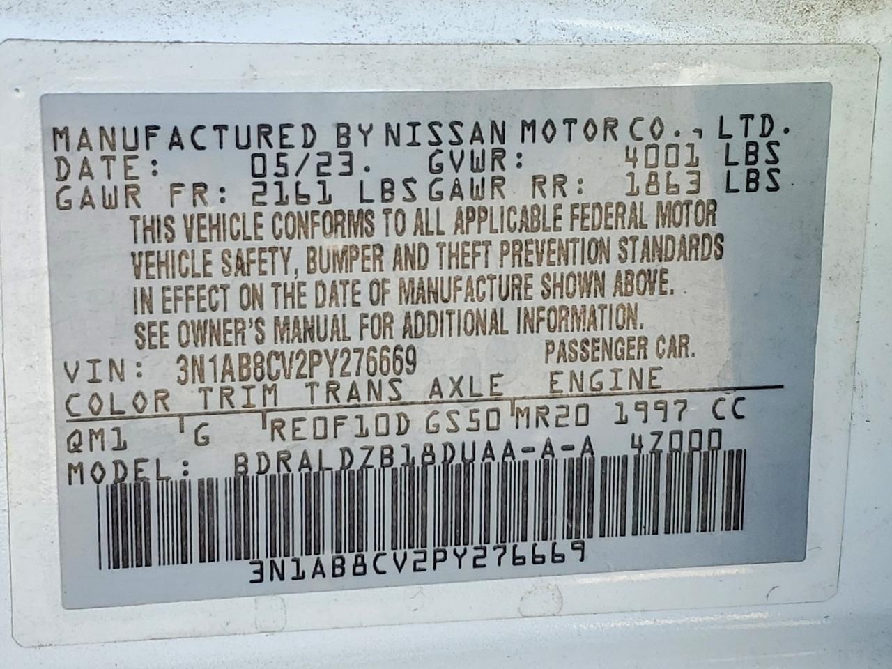 2023 NISSAN SENTRA SV photo 37
