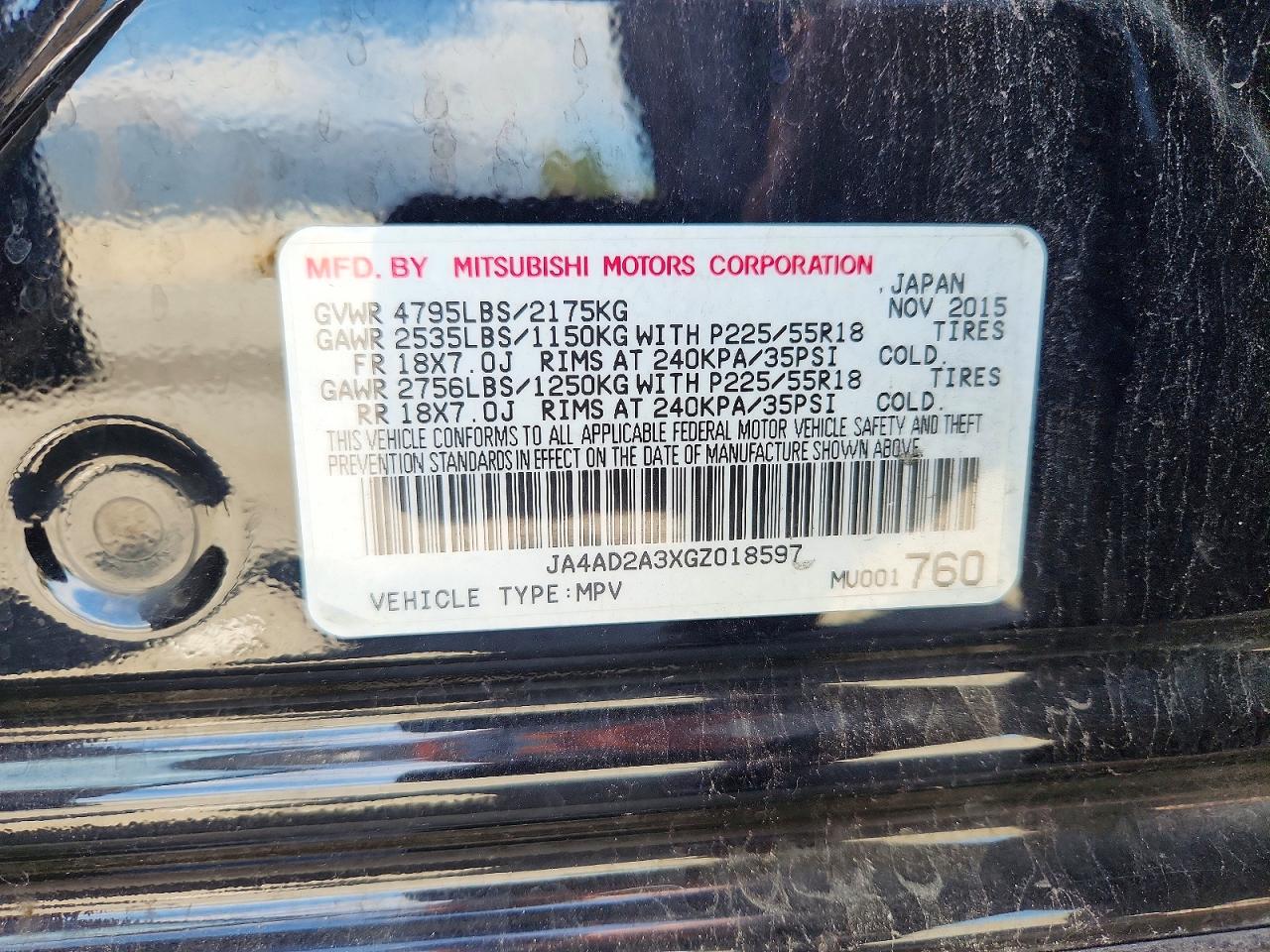 2016 MITSUBISHI OUTLANDER ES photo 27