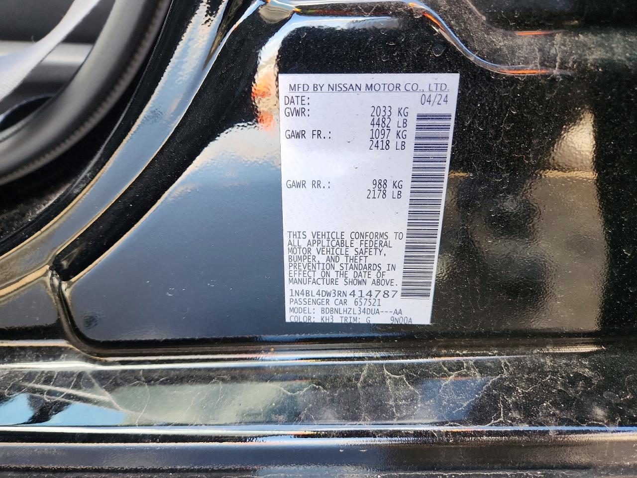 2024 NISSAN ALTIMA 2.5 SV photo 23