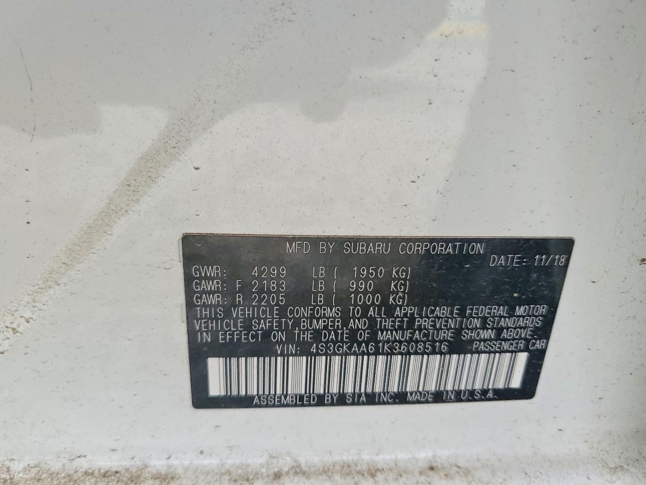 2019 SUBARU IMPREZA photo 23