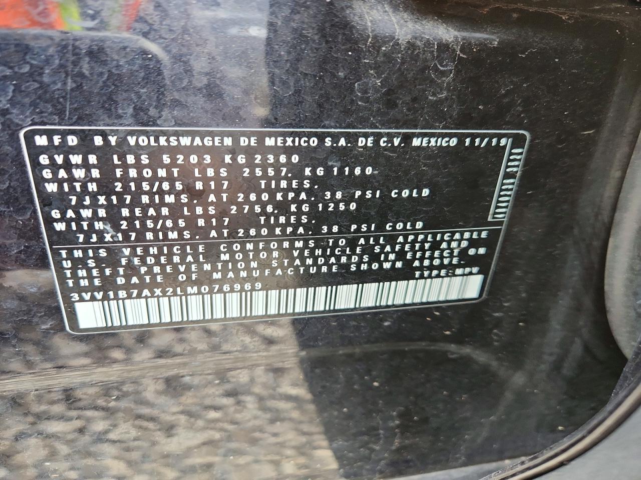 2020 VOLKSWAGEN TIGUAN S photo 37