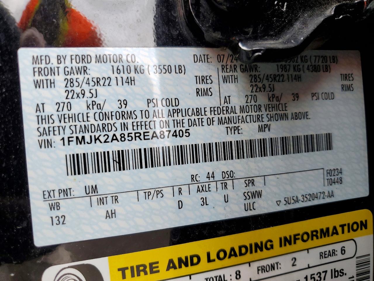2024 FORD EXPEDITION MAX LIMITED photo 40