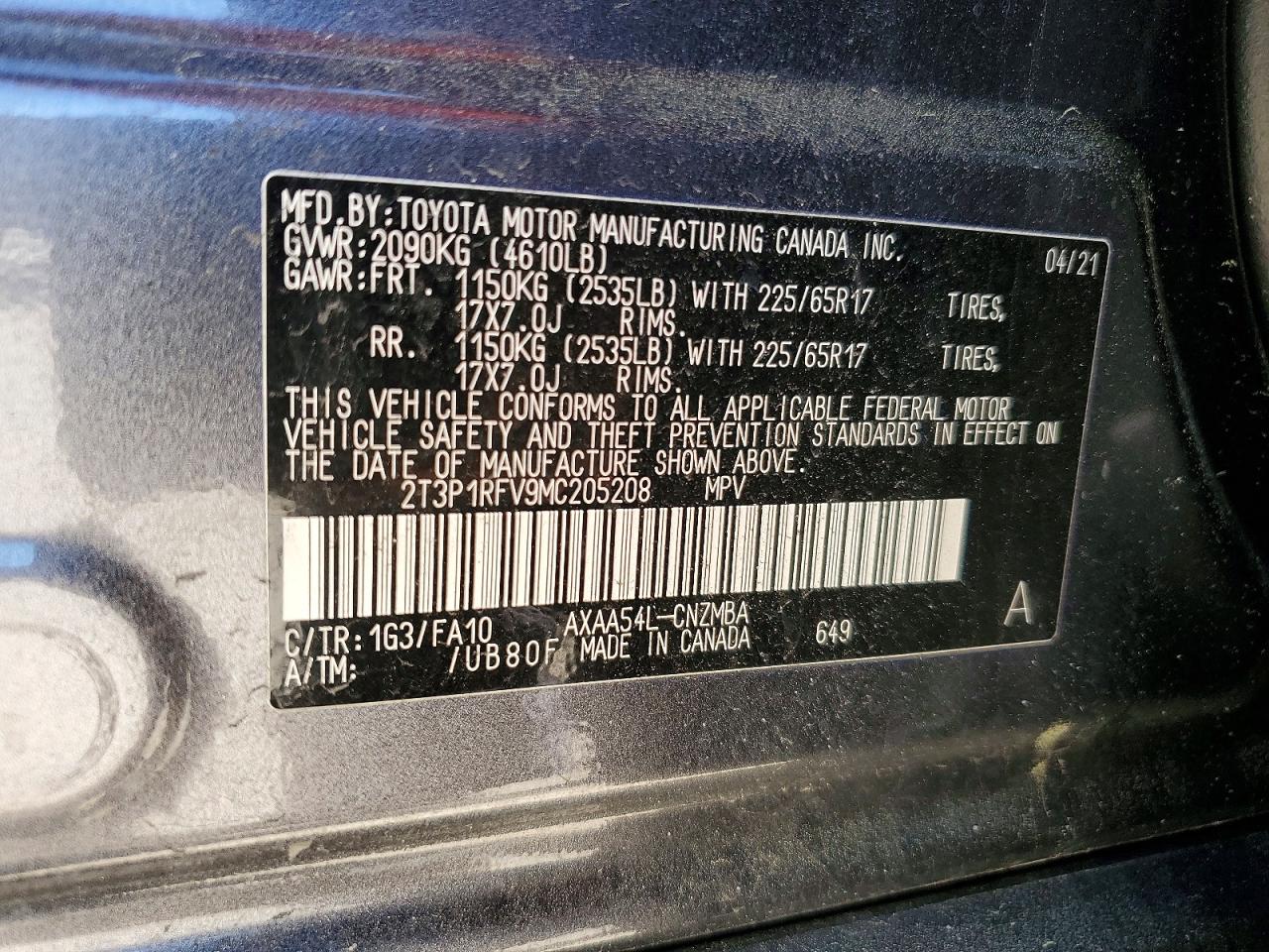 2021 TOYOTA RAV4 XLE photo 37