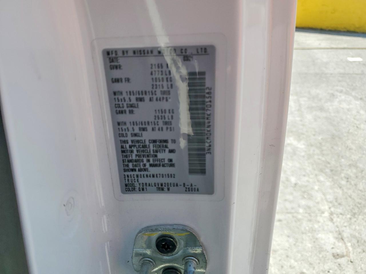 2021 NISSAN NV200 UTILITY / SERVICE VAN photo 13