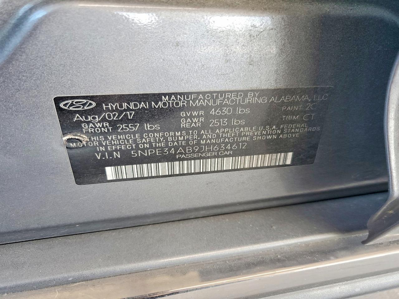 2018 HYUNDAI SONATA SPORT 2.0T photo 34