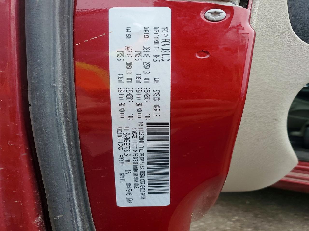 2015 DODGE GRAND CARAVAN SE photo 25