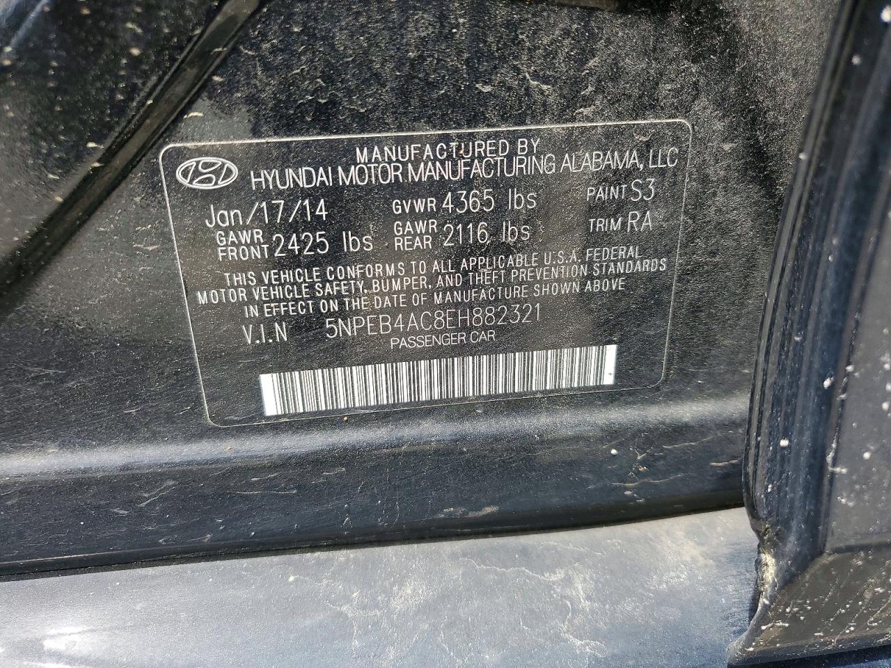 2014 HYUNDAI SONATA photo 34