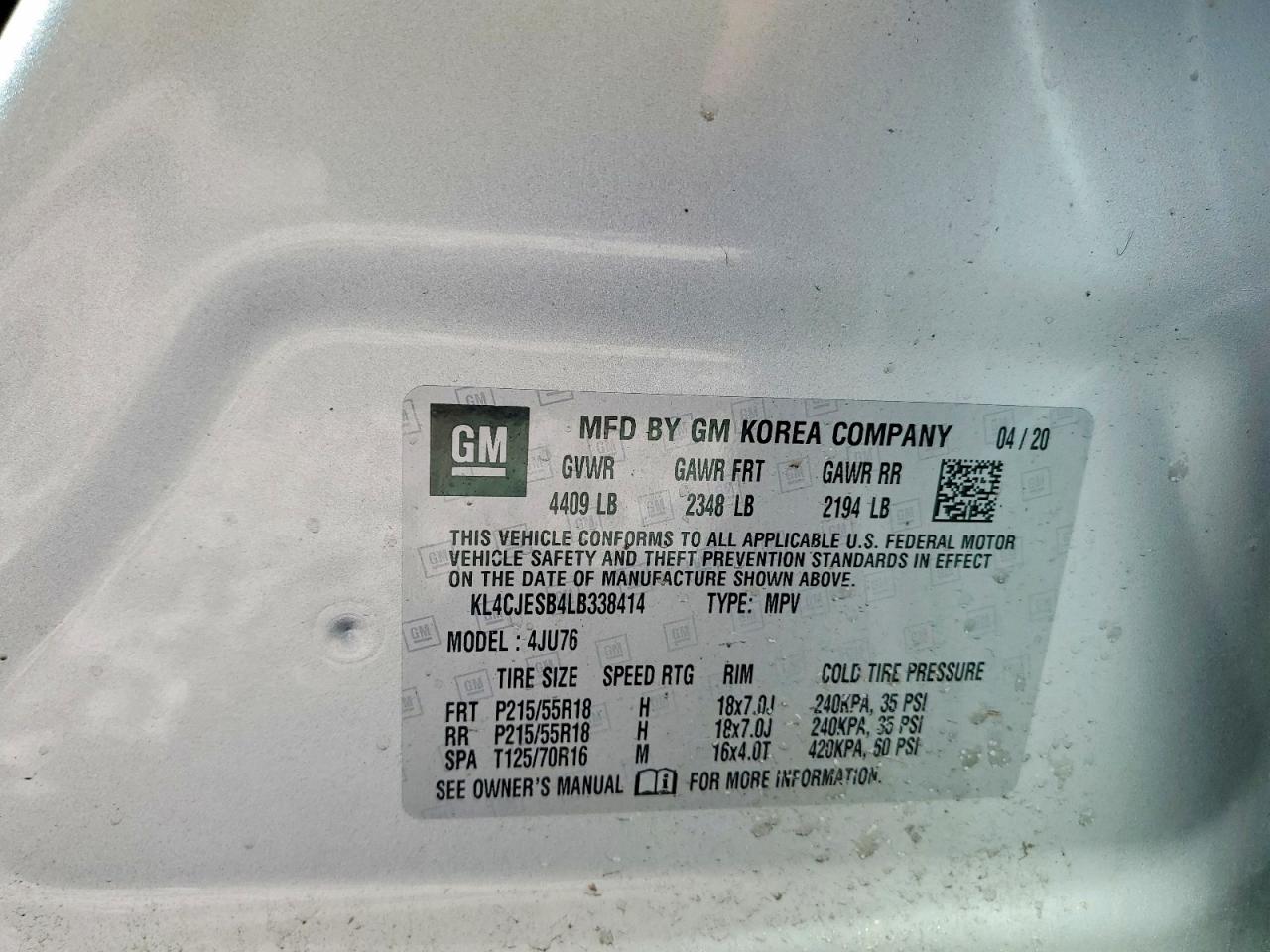 2020 BUICK ENCORE PREFERRED photo 23