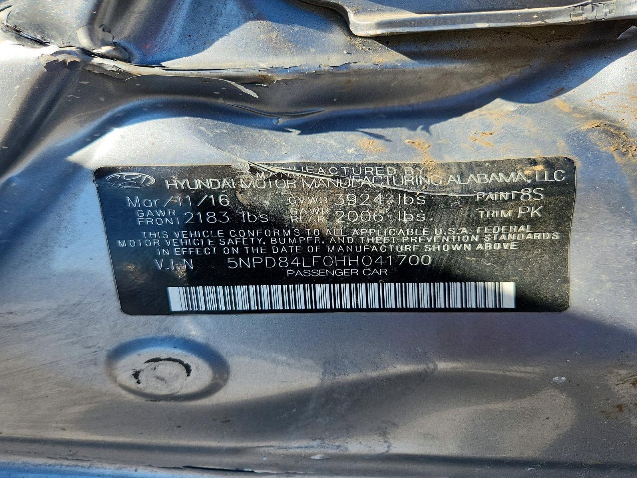 2017 HYUNDAI ELANTRA SE photo 12