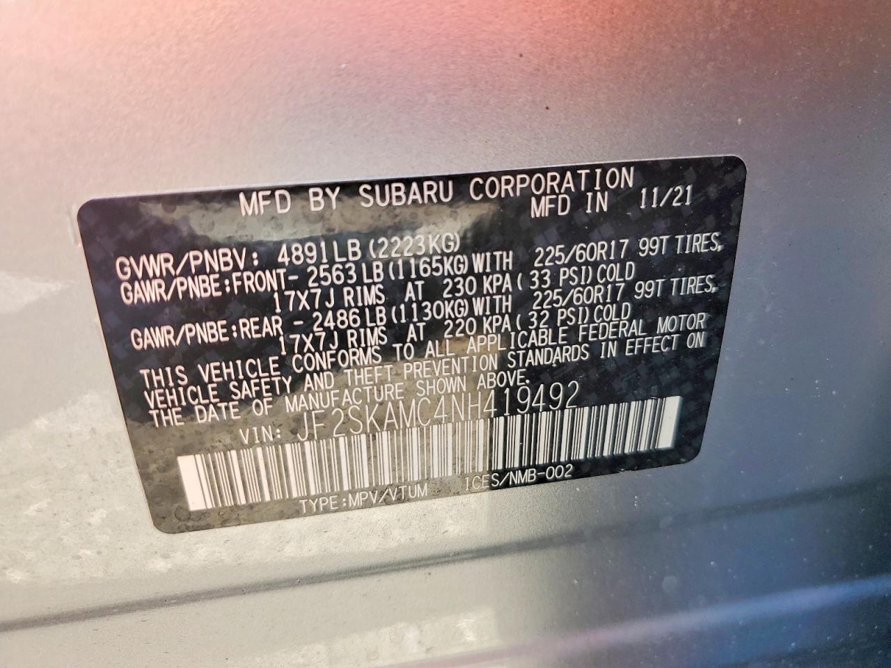 2022 SUBARU FORESTER WILDERNESS photo 25