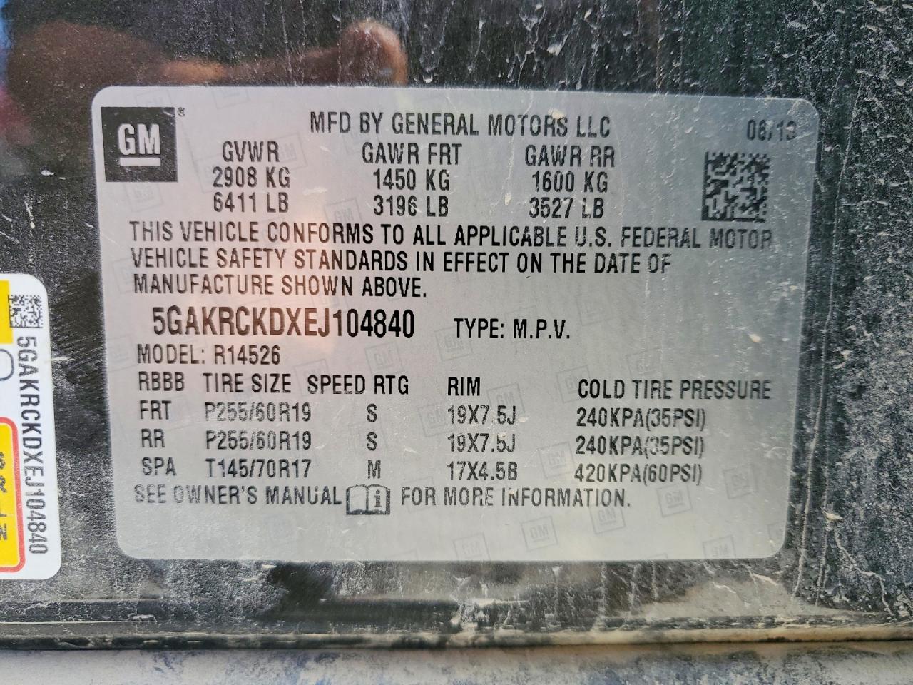 2014 BUICK ENCLAVE photo 37