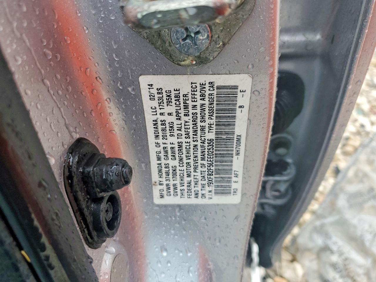 2014 HONDA CIVIC LX photo 37