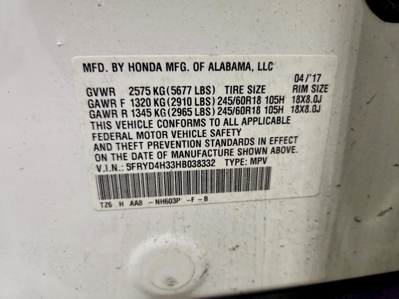 2017 ACURA MDX photo 27