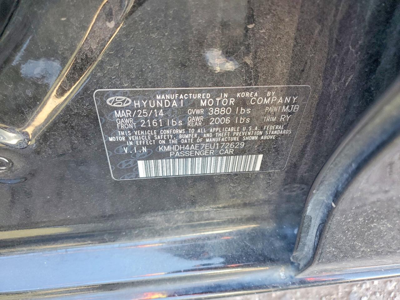 2014 HYUNDAI ELANTRA LIMITED photo 23