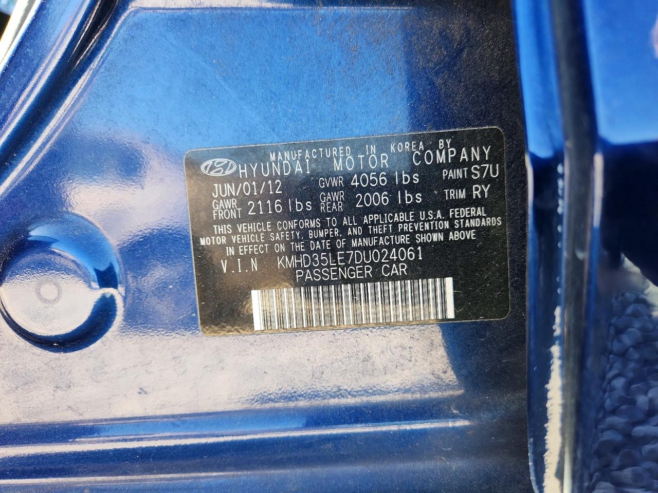 2013 HYUNDAI ELANTRA GT BASE photo 23