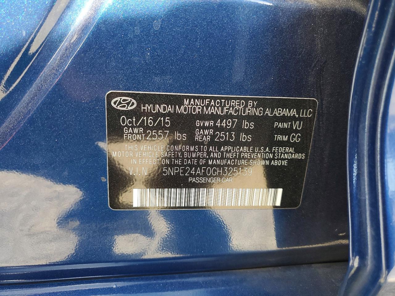 2016 HYUNDAI SONATA SE photo 23