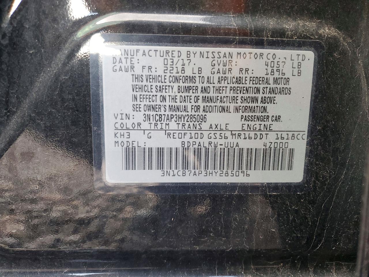 2017 NISSAN SENTRA SR TURBO photo 23