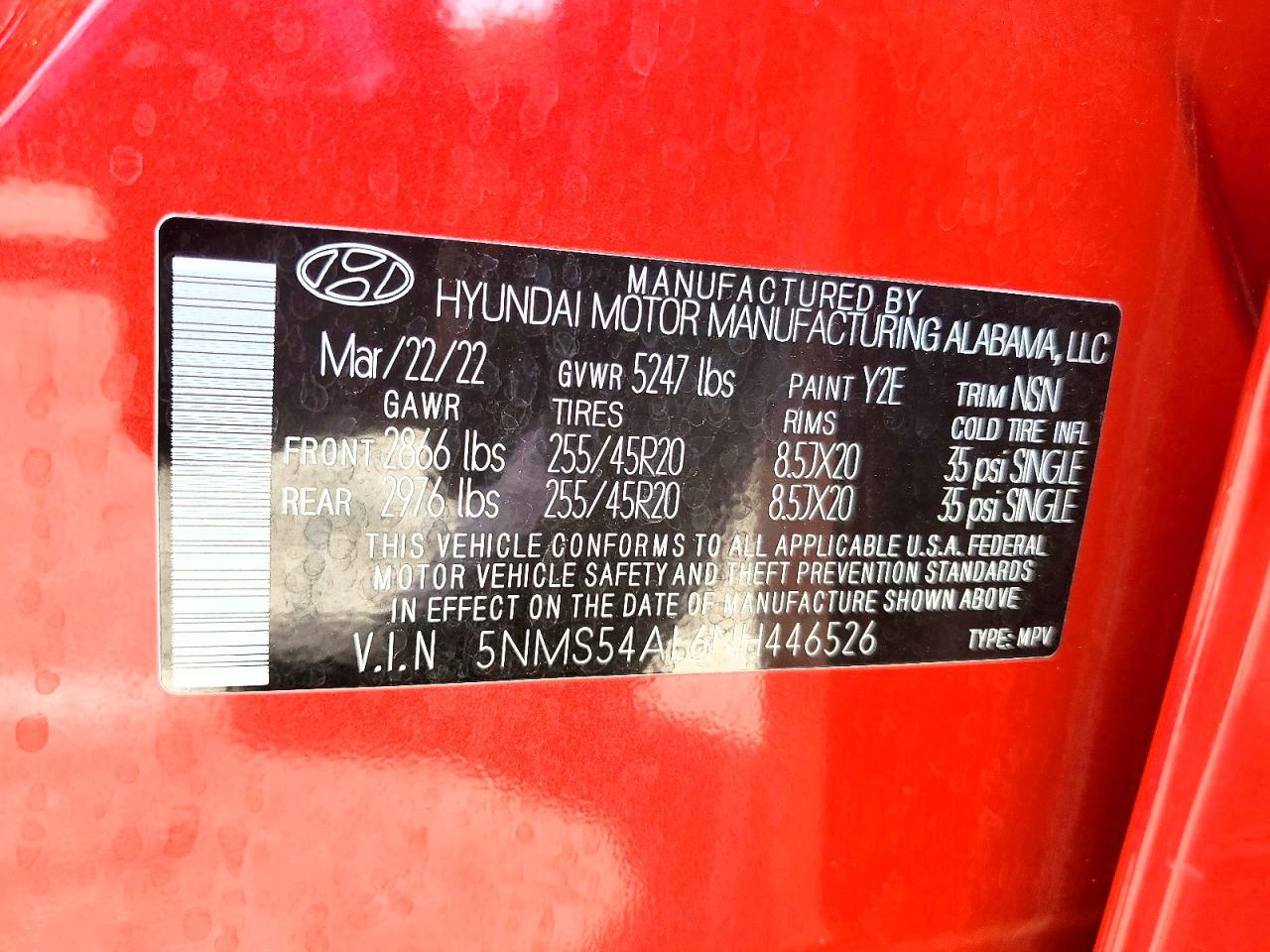 2022 HYUNDAI SANTA FE CALLIGRAPHY photo 25