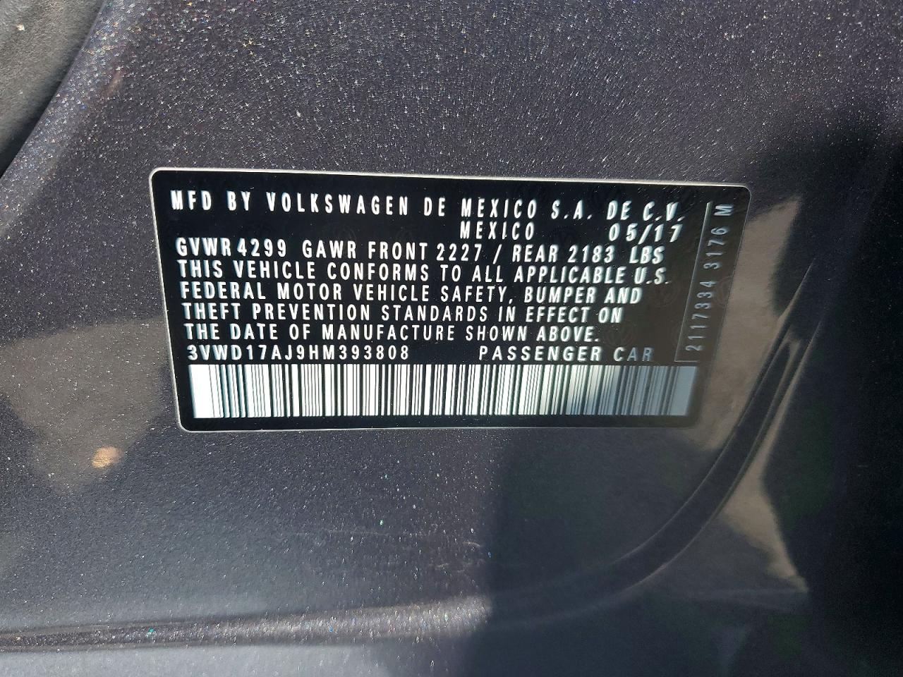 2017 VOLKSWAGEN JETTA SPORT photo 12