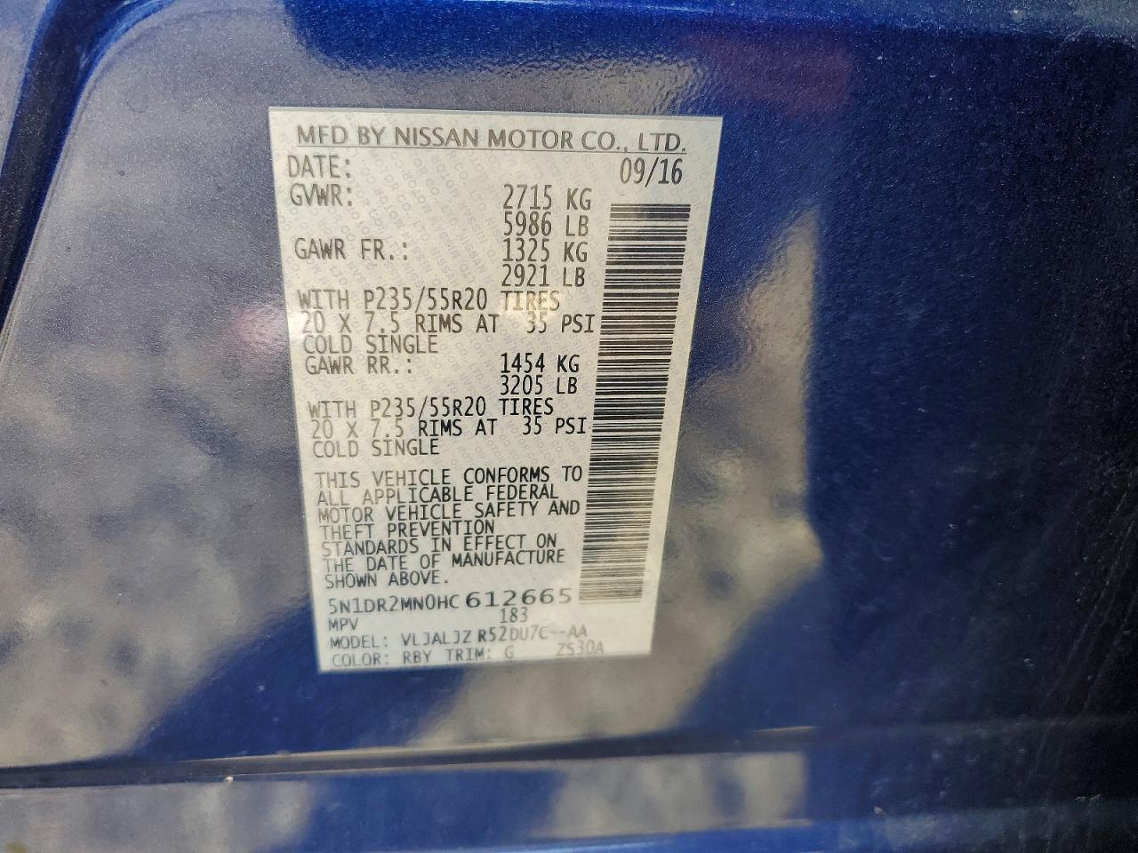2017 NISSAN PATHFINDER S photo 27