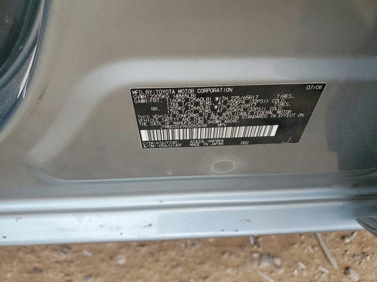 2006 TOYOTA RAV4 BASE photo 23