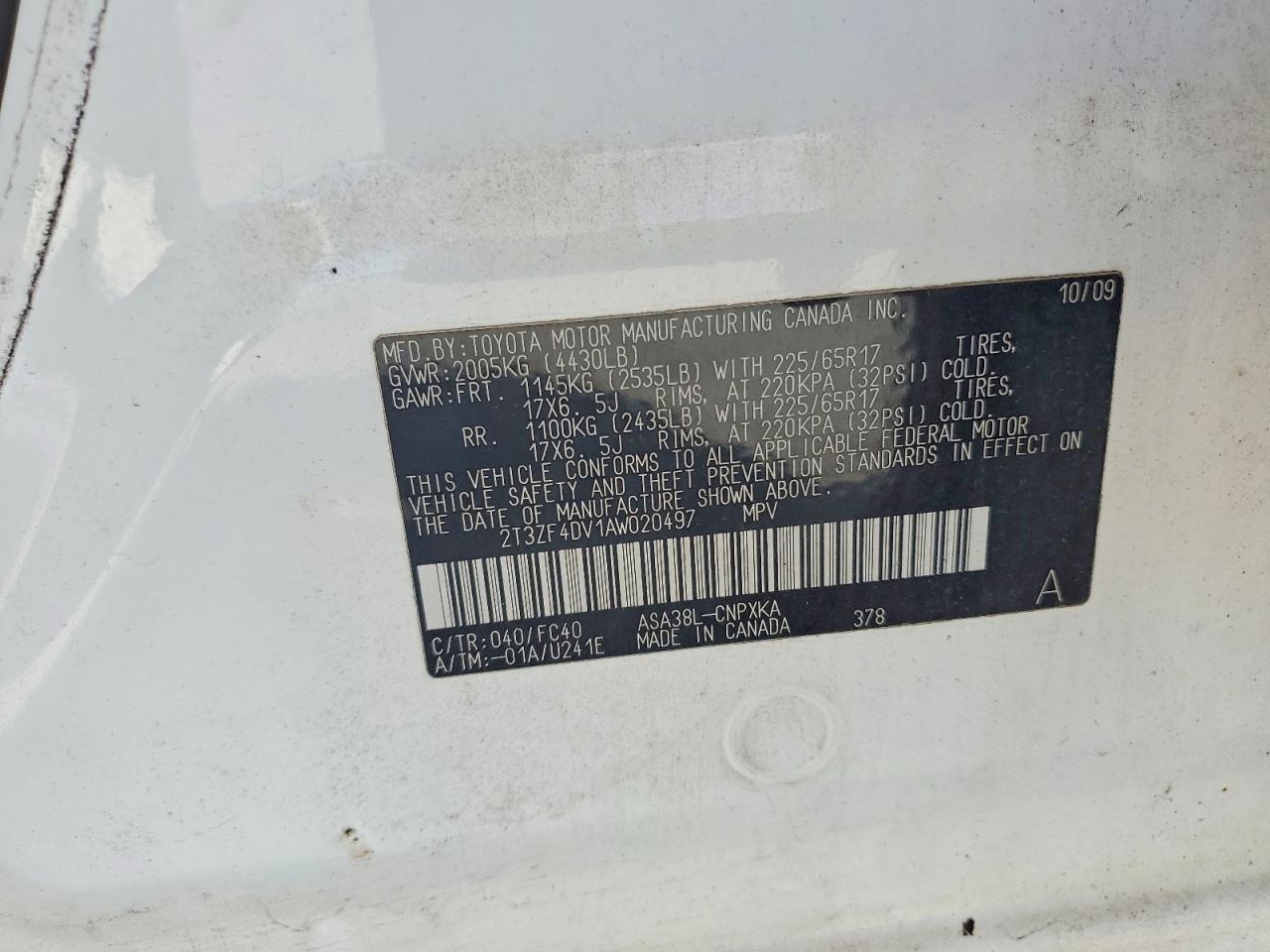 2010 TOYOTA RAV4 BASE photo 14