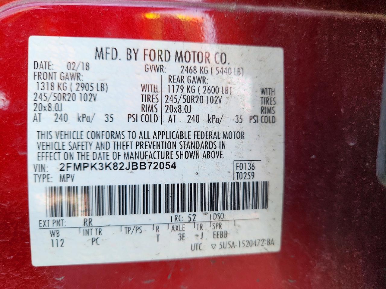 2018 FORD EDGE TITANIUM photo 13