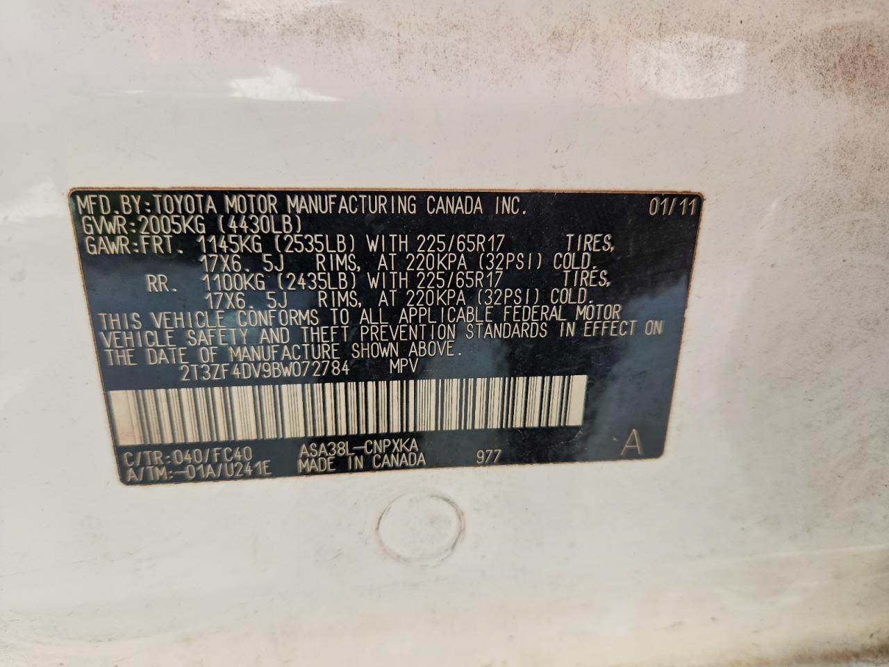 2011 TOYOTA RAV4 BASE photo 25