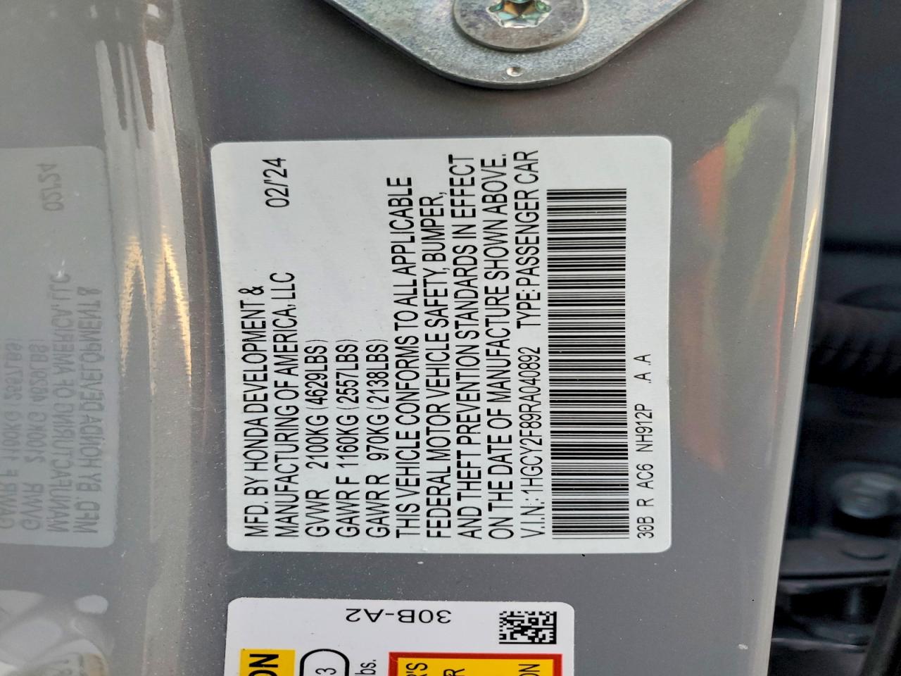 2024 HONDA ACCORD TOURING HYBRID photo 34