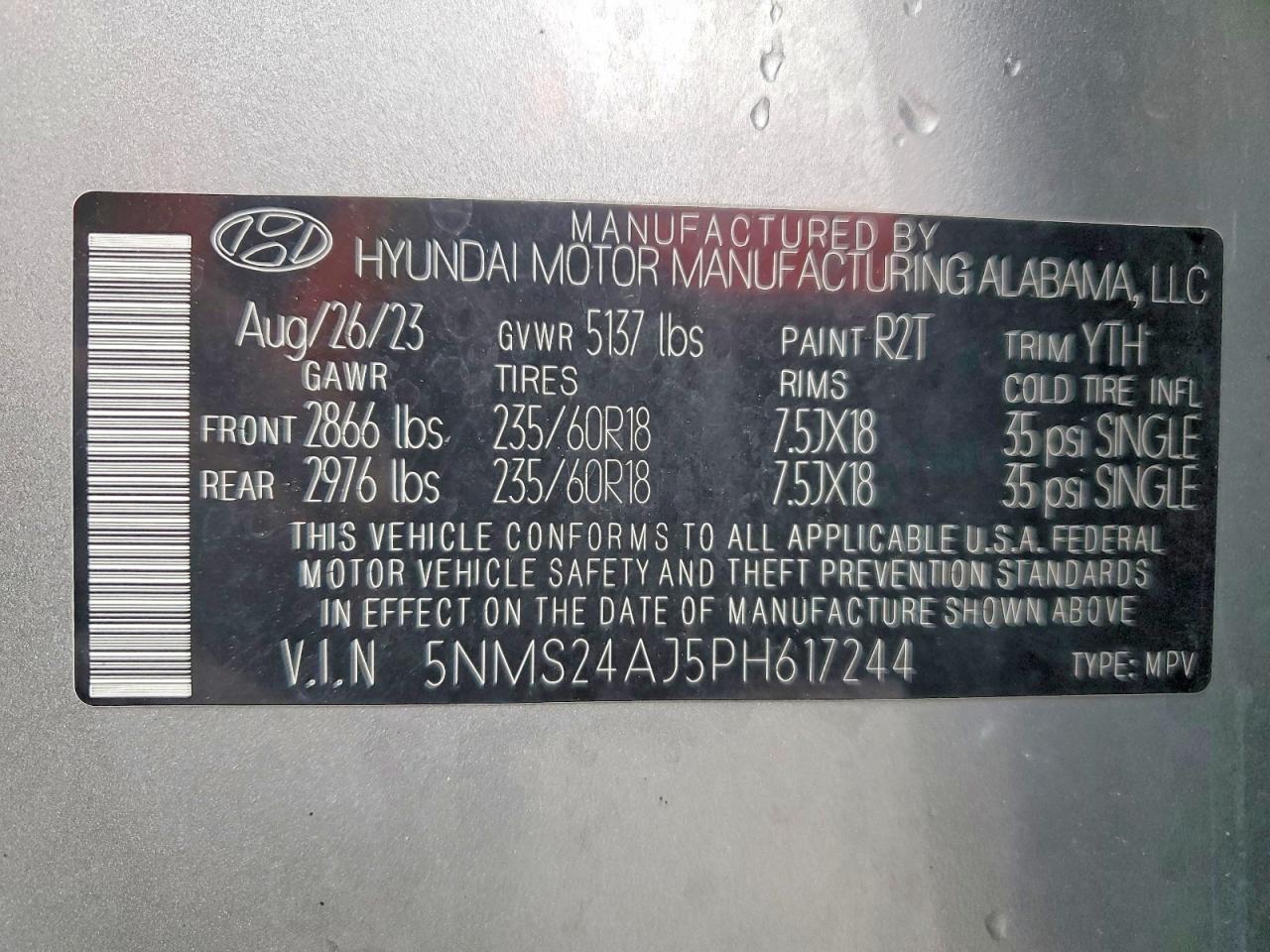 2023 HYUNDAI SANTA FE SEL photo 37