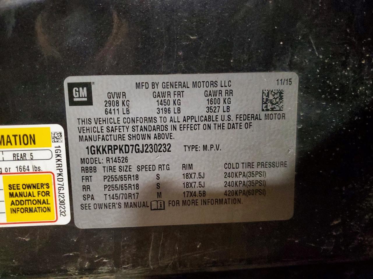 2016 GMC ACADIA SLE photo 25