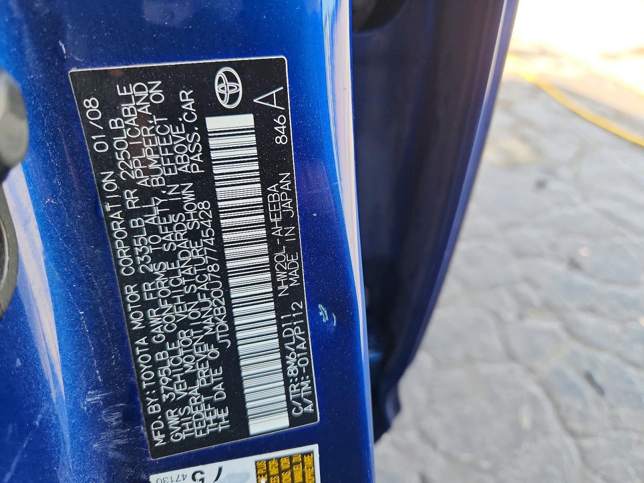 2008 TOYOTA PRIUS BASE photo 37