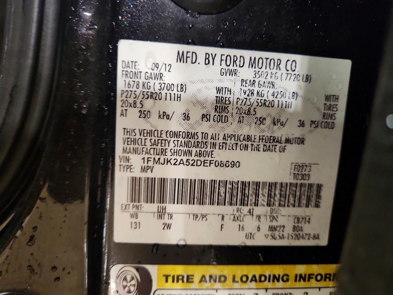 2013 FORD EXPEDITION EL LIMITED photo 14