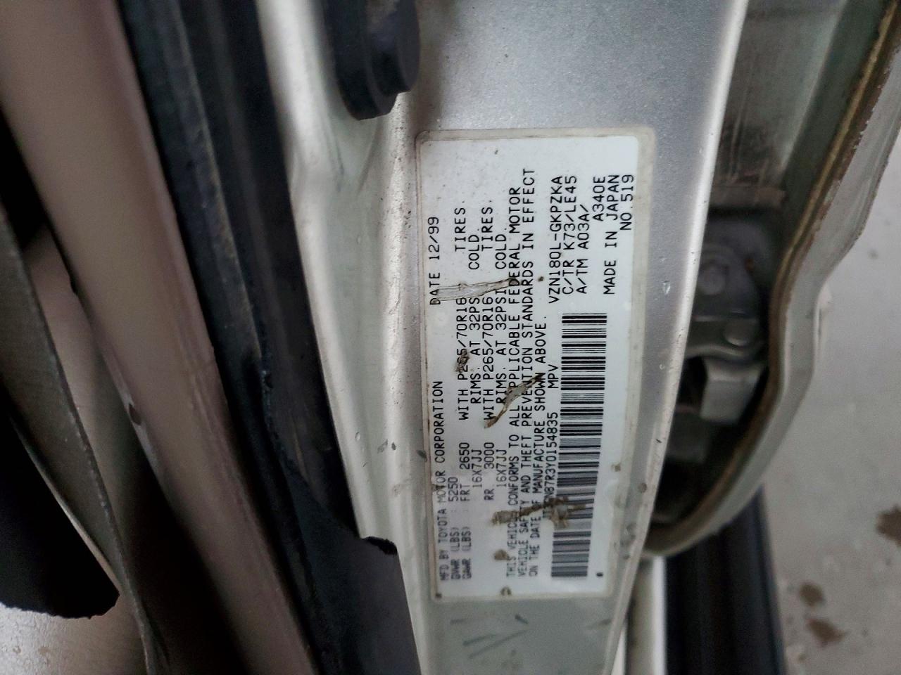 2000 TOYOTA 4RUNNER LIMITED photo 37