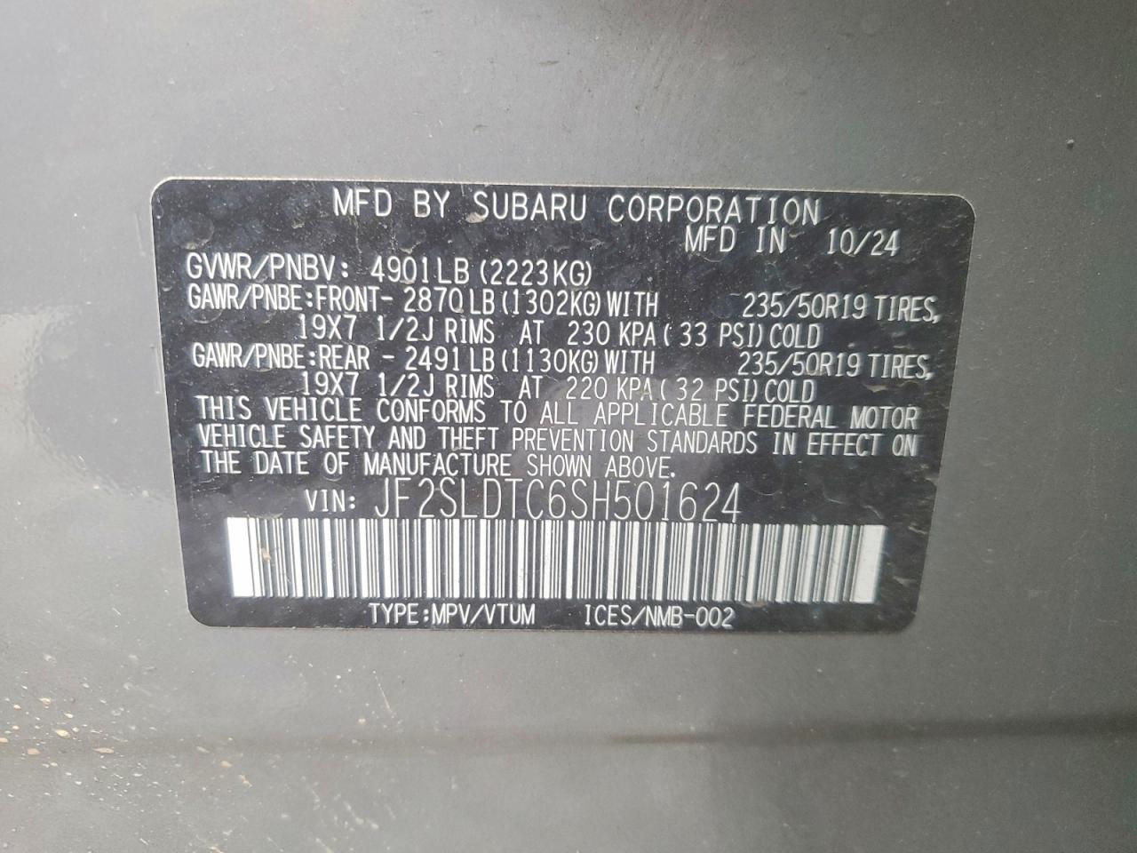 2025 SUBARU FORESTER TOURING photo 13