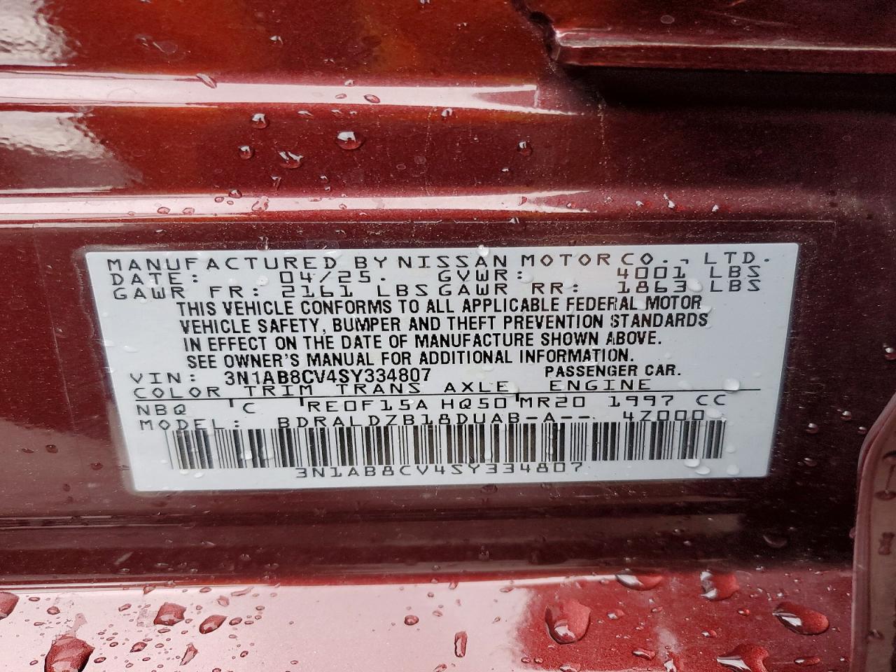 2025 NISSAN SENTRA SV photo 34
