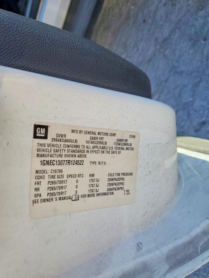 2007 CHEVROLET TAHOE C1500 photo 25